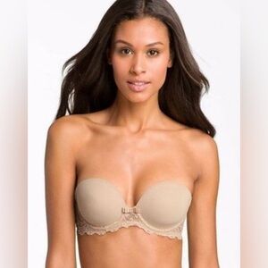 NWT Simone Perele Celeste Convertible or Strapless Bra Nude/Beige 36E